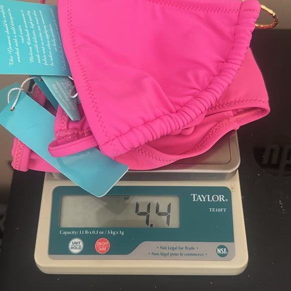 bikini in pink by Mellissa Odabash in size 4. side tie bottom, back/neck tie top - Picture 12 of 13